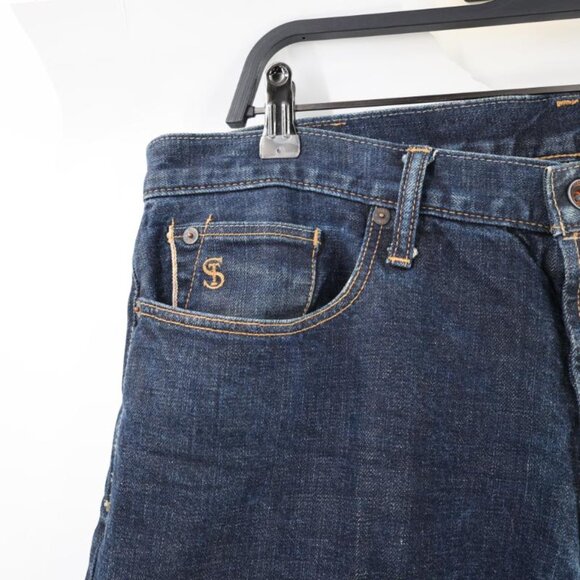 Todd snyder Jeans Men's 34 L34 Japanese Selvedge Denim Button Fly Cotton Blend - Picture 2 of 15